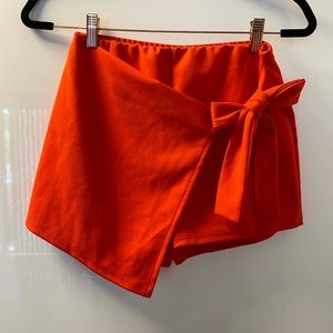 Red/orange skort skirt